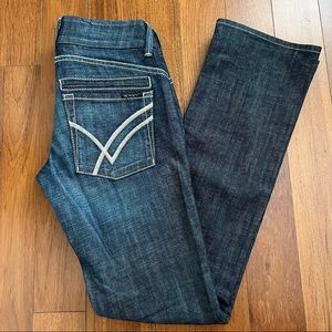 William Rast Dark Wash Straight Jeans Size 27